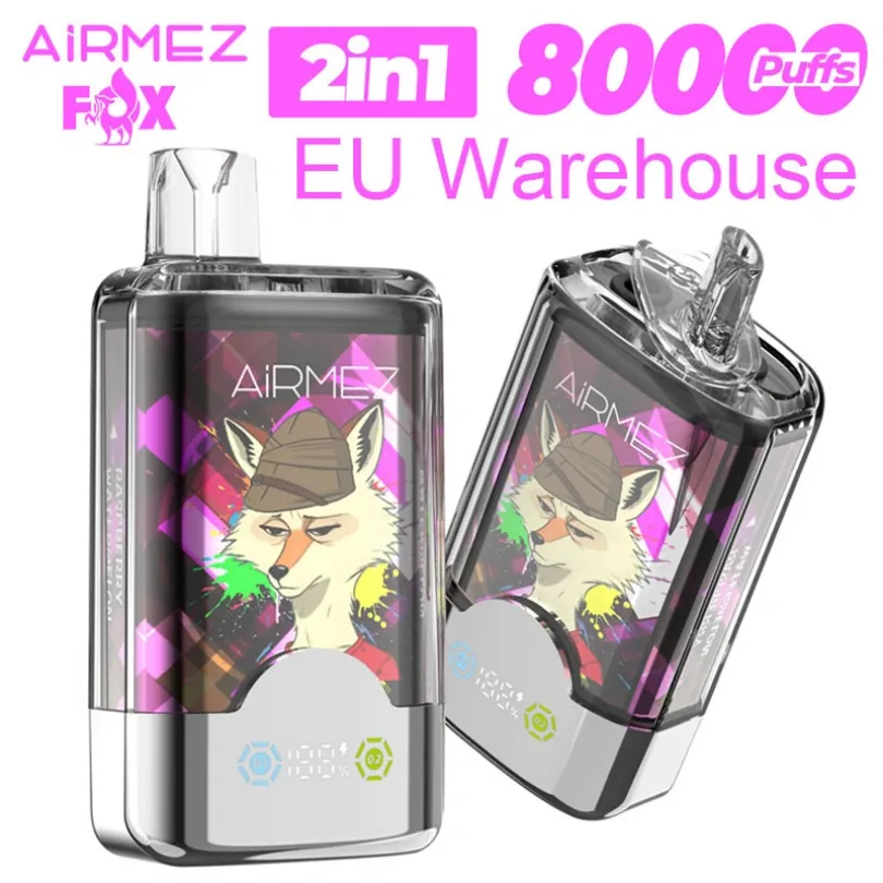 Airmez 80000 Puffs 80K Fox 2 w 1 Jednorazowy waporyzator o podwójnym-smaku