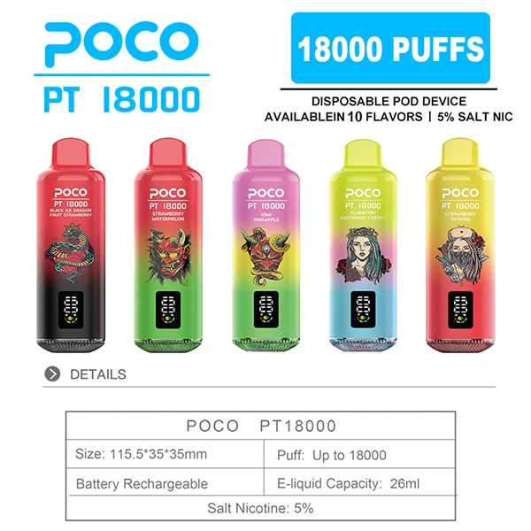 Poco PT18000 Puffs DISPOSABLE